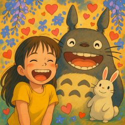 AI圖片 #吉普力風格圖片 #吉卜力貼圖 #漫畫圖作品