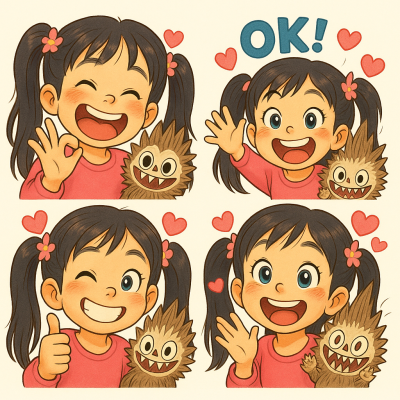 LINE貼圖 #行銷及作品呈現 #漫畫圖 #baby公仔 #ai生圖Prompt